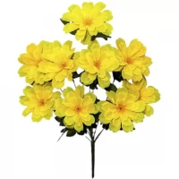 Искусственные цветы букет хризантем 10ка Лучик, 47см