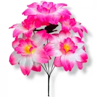 Искусственные цветы букет клематисов, 36см