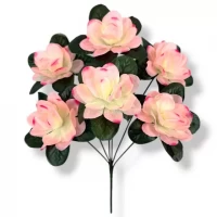 Искусственные цветы букет лотос 6-ка, 34см