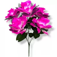 Искусственные цветы букет розы траурные, 40см