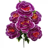 Искусственные цветы букет камелии японские, 42см