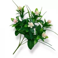 Искусственные цветы букет жасмин 7-ка пластиковый, 35см