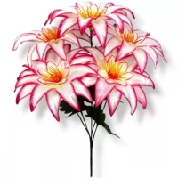 Искусственные цветы букет атласных крокусов, 36см