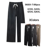 Жіночі брюки. Розміри 2xl-6xl. Матеріал мікровельвет. 133459