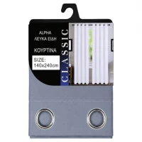 Штора 140*240см на металевих люверсах щільна №2-4826-2 Сіро-оливковий