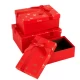 Набір подарункових коробок 3шт прямокутних 7023-49-Red