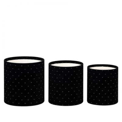 Набір подарункових коробок 3шт круглих 1817-45-Black