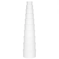 Набір подарункових коробок 10шт круглих 2816-1-White
