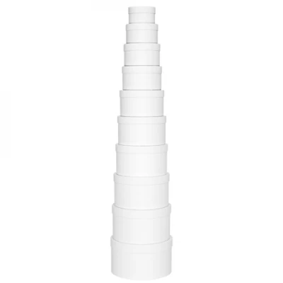 Набір подарункових коробок 10шт круглих 2816-1-White