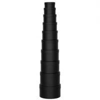 Набір подарункових коробок 10шт круглих 2816-1-Black