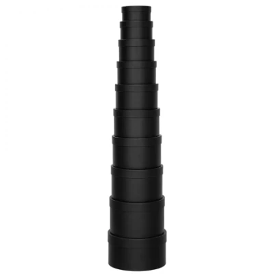 Набір подарункових коробок 10шт круглих 2816-1-Black