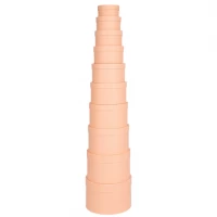 Набір подарункових коробок 10шт круглих 2816-1-Pink