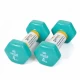 Гантели Gemini Sport для фитнеса с виниловым покрытием 2 шт по 4,0 кг GSD-4.0CYAN