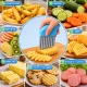 Нож для волнистой нарезки овощей/фруктов 10*10см