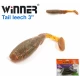 Силикон Winner TBR012 TUBE WORM «T» TAIL 2,7 70mm 4,0g (10шт) 003# * ( цвета в ассортименте)