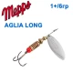Блесна Mepps Aglia long czarna-black 1+/6g ( размеры  в ассортименте)
