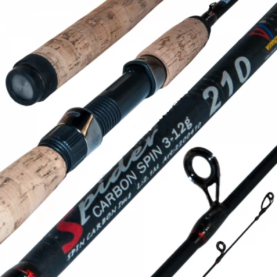 Спиннинговое удилище шт2 Winner Spider Carbon №2200410 3-12g 2,7м