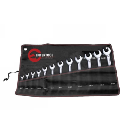 Набор рожковых ключей 8шт. 6-22мм Cr-V, покрытие сатин-хром; PROF DIN3113 Intertool XT-1102 Набор рожковых ключей 8шт. 6-22мм Cr-V, покрытие сатин-хром; PROF DIN3113 Intertool XT-1102