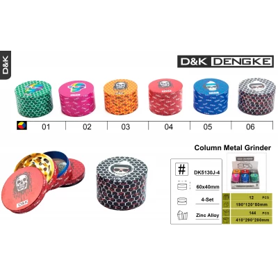 Гриндер D&K Череп растамана ☘️ (четыре секции), 6,0см * 4см DK-5130-J4