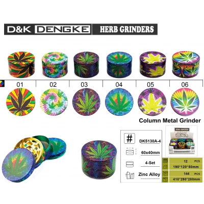 Гриндер D&K CANNABIS ☘️ (четыре секции), 6,0см * 4см DK-5130-A4