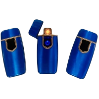 Сенсорная USB Зажигалка ⚡️ (спираль накаливания) HL-481 Blue satin