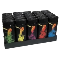 Запальничка пластикова Дим абстракція (турбо полум'я) №1308-5