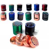 Металлический гриндер с подсветкой (4 части) HL-684