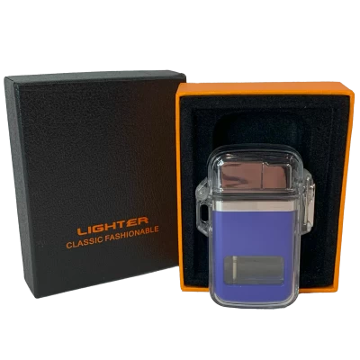 Водонепроницаемая турбо-зажигалка с двумя форсунками 