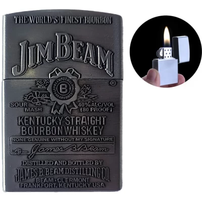 Зажигалка карманная Jim Beam (Обычное пламя 
