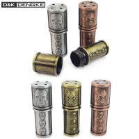 Металлическая табакерка с черепами (антик стиль) DK8958