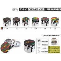 Гриндер D&K CANNABIS ☘️ (четыре секции), 5,0см*4,3см DK-5031-AN4