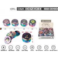 Гриндер D&K CANNABIS ☘️ (четыре секции), 5,0см*3,8см DK-5083-4
