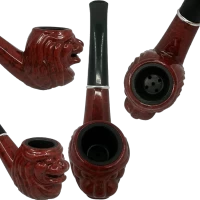 Курительная трубка HAOJUE Durable Tobacco Pipe (с резным львом) HL-717