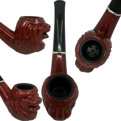 Курительная трубка HAOJUE Durable Tobacco Pipe (с резным львом) HL-717