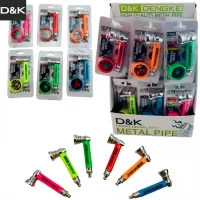 Металлическая трубка с гриндером и сетками D&K Dengke DK7025A