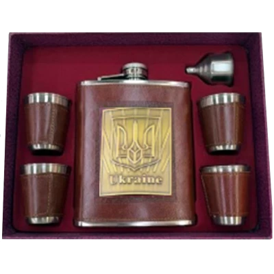 Подарочный набор с флягой для мужчин UKRAINE Подарочный набор с флягой для мужчин UKRAINE