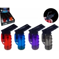 Зажигалка газовая боковая прозрачная (Острое пламя