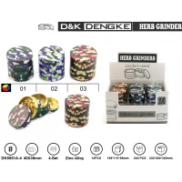 Гриндер D&K Камуфляж ☘️ (четыре секции), 4,0см * 3,8см DK-5851-A4