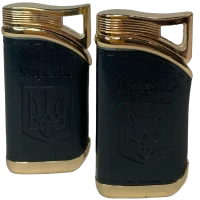 Зажигалка карманная обтянута кожей Украина 