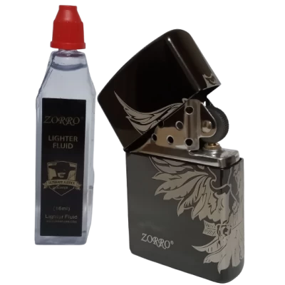 Зажигалка бензиновая ZORRO Limited Edition с крылом HL-290 Зажигалка бензиновая ZORRO Limited Edition с крылом HL-290