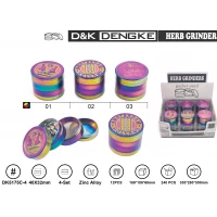 Гриндер D&K Градиент, Растамаская тематика ☘️ (четыре секции), 4,0см * 3,2см DK-5175-C4