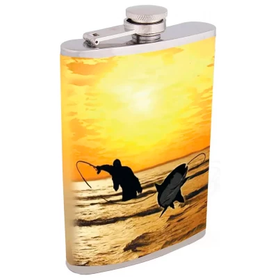 Фляга Рыбалка из пищевой нержавеющей стали, 256мл D367