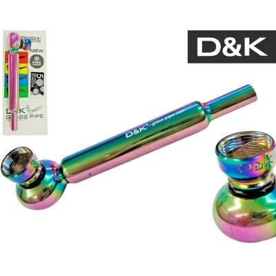 Стеклянная курительная трубка D&K (14см) сетки DK-8328-H