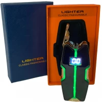 Электрическая USB-зажигалка с двойной дуговой плазмой и LED-подсветкой ⚡⚡ HL-654-1