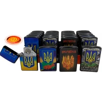 USB Зажигалка ⚡️ Украинская символика (спираль накаливания) HL-477