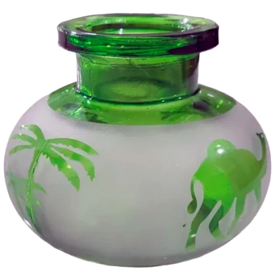 Колба для кальяна (Малая) Верблюды, Зеленая D609 Колба для кальяна (Малая) Верблюды, Зеленая D609