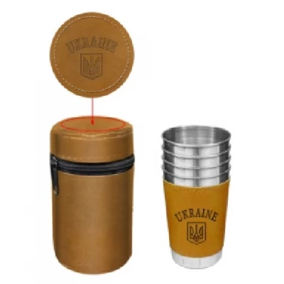 Набор рюмок в чехле (4шт по 180мл) Украина