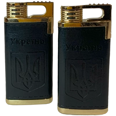 Зажигалка карманная обтянута кожей Украина 