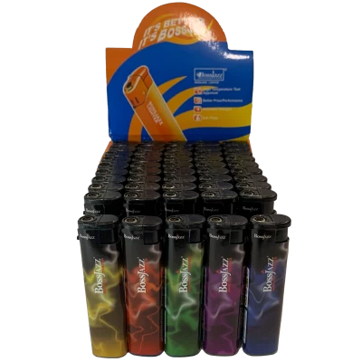 Газовые турбо-зажигалки BOSSJAZZ с абстрактным дизайном Газовые турбо-зажигалки BOSSJAZZ с абстрактным дизайном