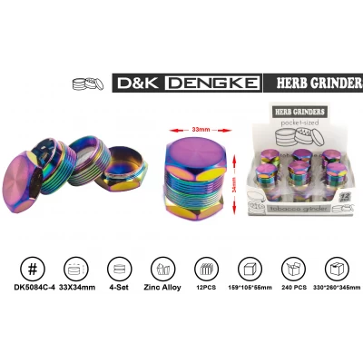 Гриндер D&K Градиент ☘️ (четыре секции), 3,3см * 3,4см DK-5084-C4